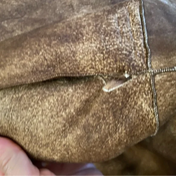 Afghan coat, real fur, Brown, - Picture 4 of 4